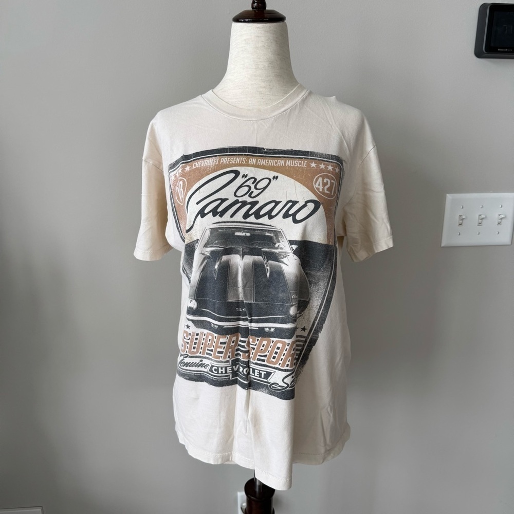 GM ‘69 Camaro Graphic T-Shirt Vintage Inspired  - Cream